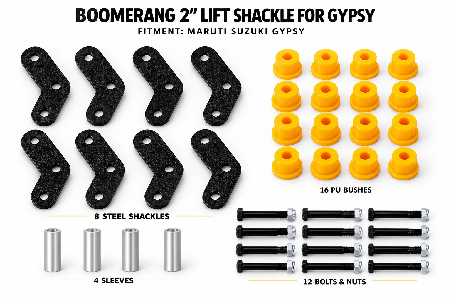 Boomerang 2 Lift Shackle Kit